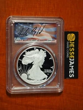 2023 S PROOF SILVER EAGLE PCGS PR70 DCAM ADVANCED RELEASE PAUL BALAN FLAG LABEL
