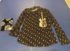 BNWT! DOLCE & GABBANA Shirt Black Jazz GOLD SLIM Fit Dress Size 40 Spring 2017