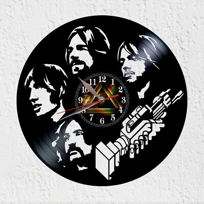 Schallplattenuhr Band Rock Psychedelic Pink Floyd Wanddeko