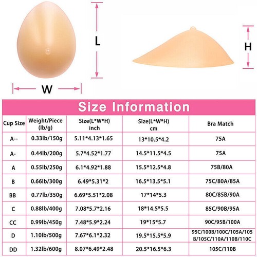 Forma de seno de silicona para prótesis de mastectomía transgénero seno falso 1 pieza - Imagen 10 de 10
