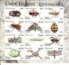 Cook 2013 insects butterfly spider beetles ladybird sphinx dragonfly moth ms12v 