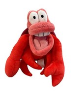 Disney Store 8" Sebastian Plush The Little Mermaid Crab Ariel Stuffed Animal Toy