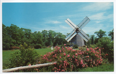 Oldest Windmill on Cape Cod Eastham MA Vintage 1962 Chrome Postcard Unposted