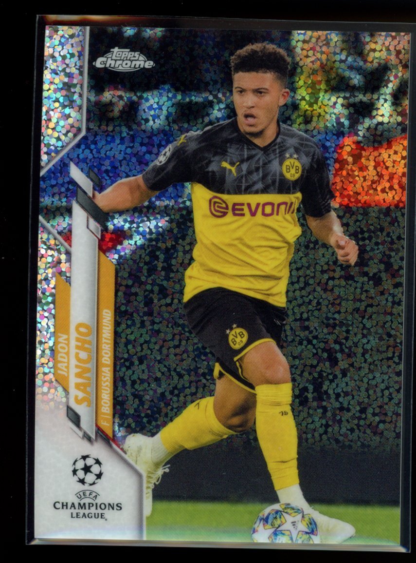 2019 Topps Chrome UEFA #16 Jadon Sancho Sparkle Refractor