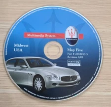 MASERATI GPS MAP NAVIGATION DVD DISC CD OEM 20180135 MIDWEST 1/05 MAP 5