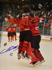 Conner Roulette Signed 8x10 Photo! Dallas STARS Prospect/ CANADA !  W/COA