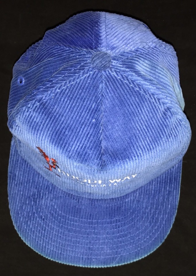 Vtg Roadrunner Rhodeway Chula Vista San Diego Corduroy Hat Snapback NOS