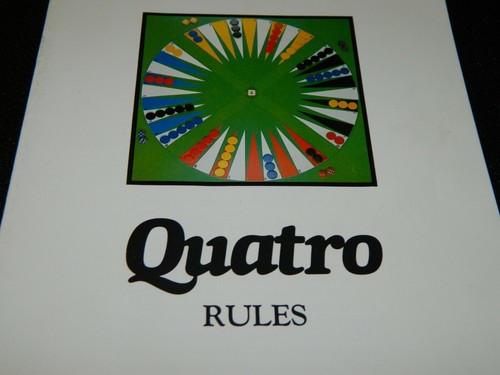 Quatro Circular Backgammon board game 1982 - 100% complete-large board edition - Picture 11 of 12