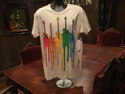 Five Crown Five Bleeding Guitars Mens Shirts. Beige. Size XL