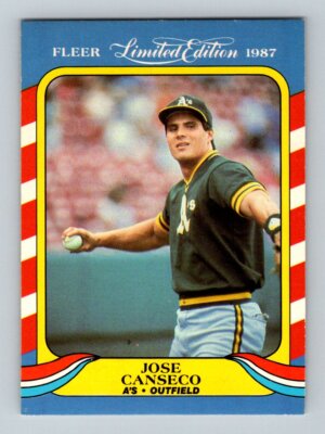 1987 Fleer Limited Edition Jose Canseco | eBay