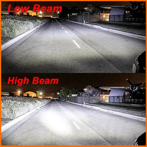 Pair 7"X6'' 5x7 LED Headlights Hi/Lo Beam DRL For Jeep Cherokee XJ YJ Chevrolet - Picture 4 of 13