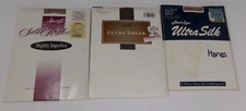 3 Hanes Pantyhose-Great Legs Ultra Silk/Ultra Sheer/Silk Reflections-Sl Imperf.