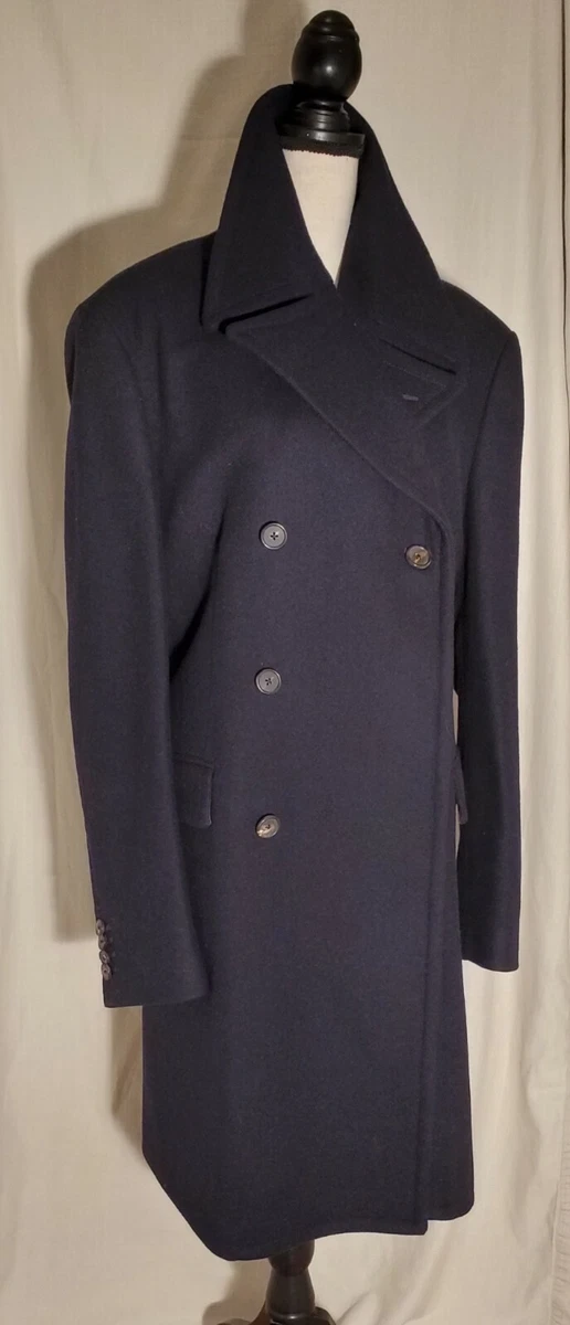 MICHAEL KORS MENS Melton Coat Jacket Midnight Blue XL $998 Made in Italy | eBay