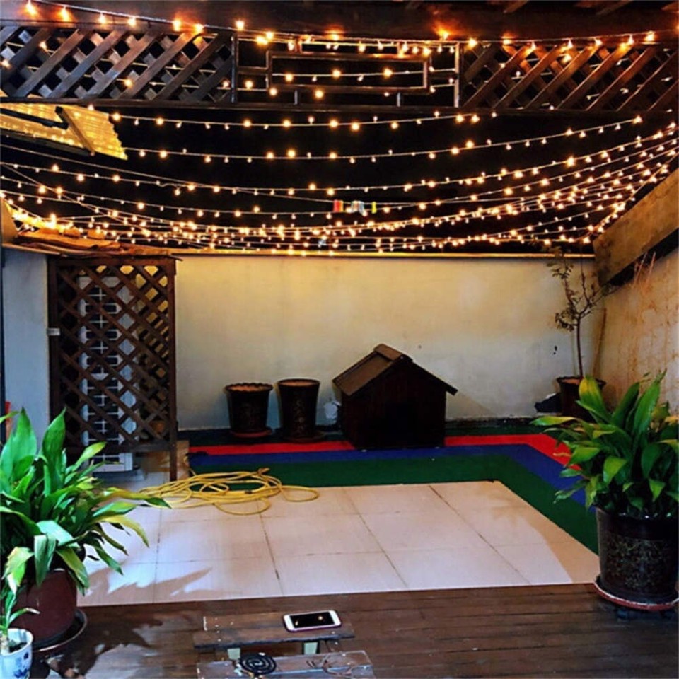 50M LED String Lights Christmas New Year Garland Decoration for Street