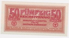 50 Reichspfennig , Rosenberg 504 kassenf. Erhaltung