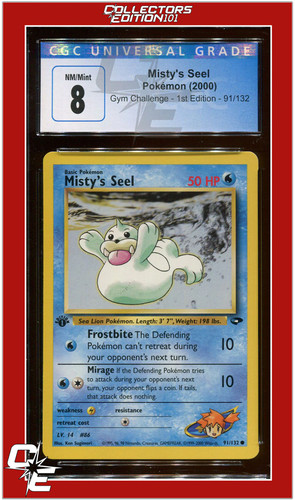 Misty's Seel (1st Edition) graded CGC 8 for sale on eBay