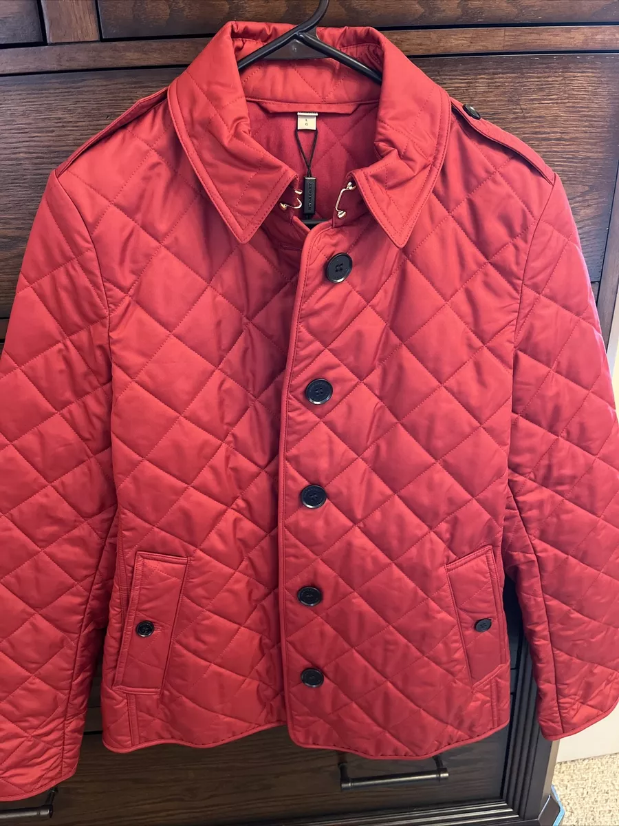 Charter Club Womens Quilted Lightweight Jacket Red S 