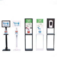 Blind Box Action Figure Diorama Accessory Miniature Sanitizer Dispenser Stand