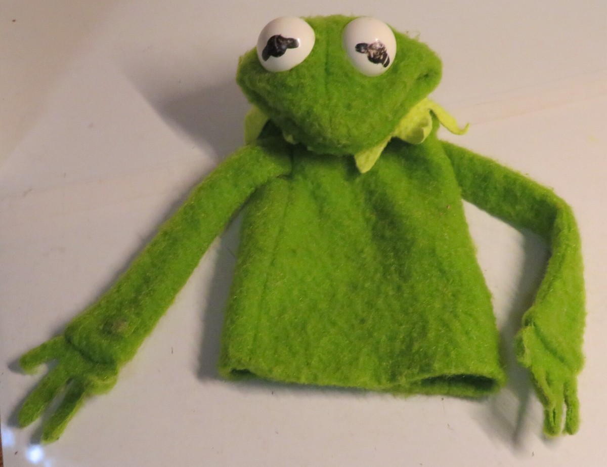 Vintage 1978 Muppets Kermit The Frog Hand Puppet #860 Fisher Price