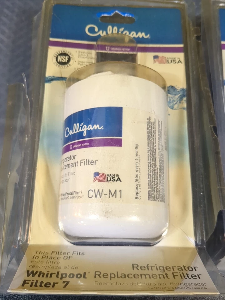 2 Pk Culligan Refrigerator Replacement Water Filter CW-M1 Whirlpool Filter 7 #R1 - Image 2 of 2