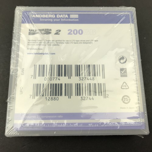 TANDBERG DATA CARTRIDGE LTO-2 Ultrium 200/400GB TAPE SEALED PACK - Picture 3 of 5