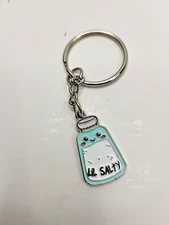 FRIENDSHIP KEYRING LIL SALTY Cute Salt Shaker Keyring Kalan