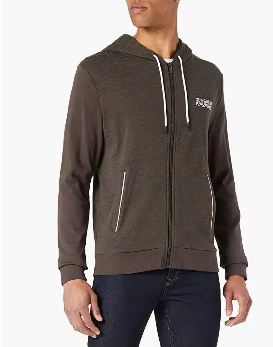 Hugo boss green best sale hoodie
