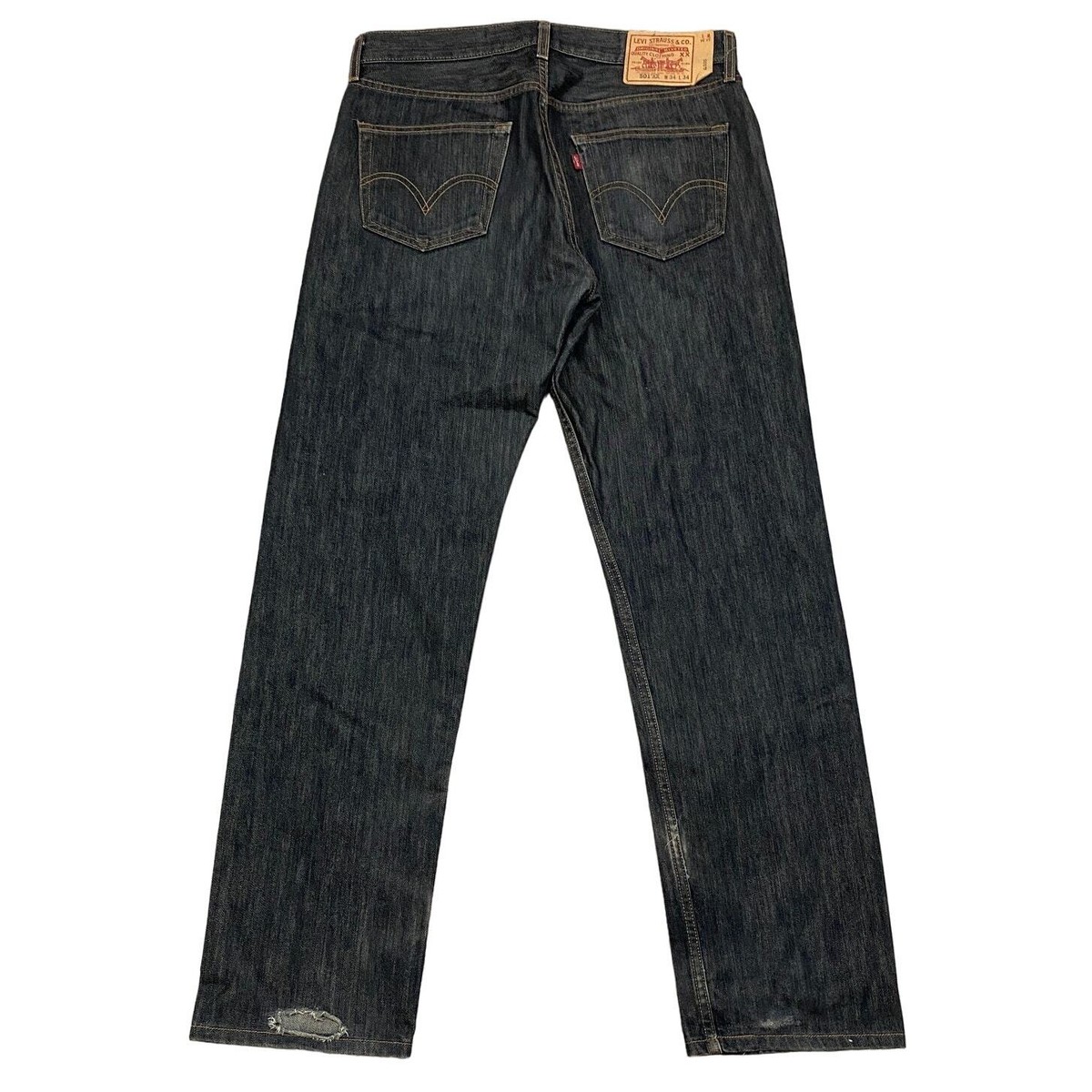 Levi's 501 XX Black Denim Straight Leg Jeans Men's 34x32 Y2K | eBay
