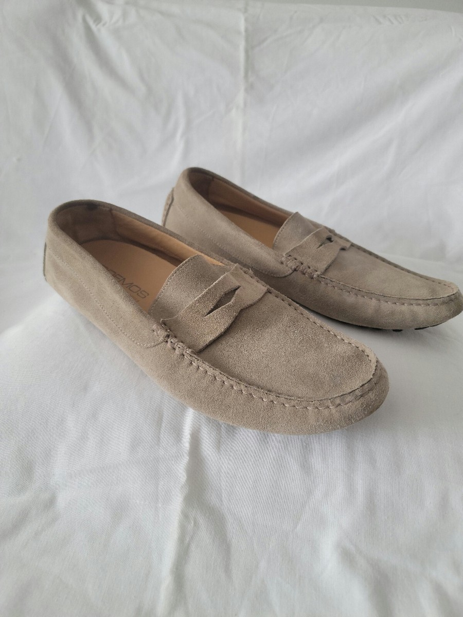 NEW BOEMOS ITALY Mens Shoes Loafers Driving Suede Leather  display picture 1