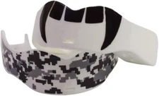 Soldier Sports Fang/Digital Camo Mouthguard Color White, One Size Fits Most