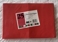 25 Holiday Red Cards Envelopes Rubber Stamping Crafts