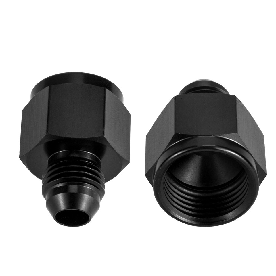 Find 2PCS 10 AN Female To 6AN Male Flare Reducer Fitting Fuel Cell Bulkhead Adapter In , For US