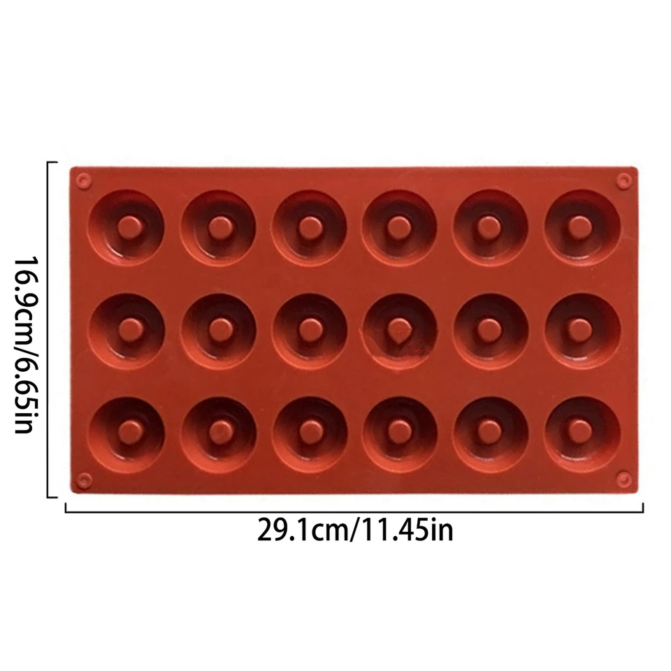 Mini-Silikon-Donut-Form, Donut-Form, Backform, Schokoladenform, Donut-Form - Bild 2 von 4
