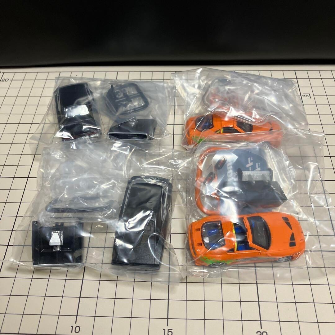 The Fast and the Furious Capsule Toy complete Set 4 Gacha JP