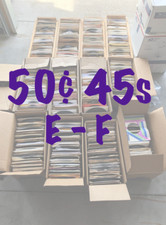 50¢ 45s - Mixed Genres/Years - VG - NM Flat $5.00 Shipped - Buy 2 Minimum - E-F