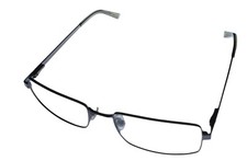 Jones New York Ophthalmic Metal Rectangle Eyewear, J614 Dark Gunmetal 53mm