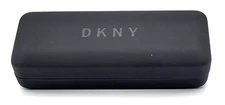 NEW - AUTHENTIC - DKNY - MATTE BLACK - HARD EYEGLASSES CASE