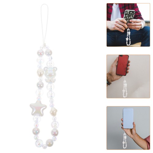 Set of 5 Handykette Tragen Fräulein Handyanhänger Handgelenkskette Für Telefon - Zdjęcie 7 z 12