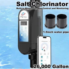Complete Salt Water Pool Chlorine Generator System for 26000 Gallon Chlorinator