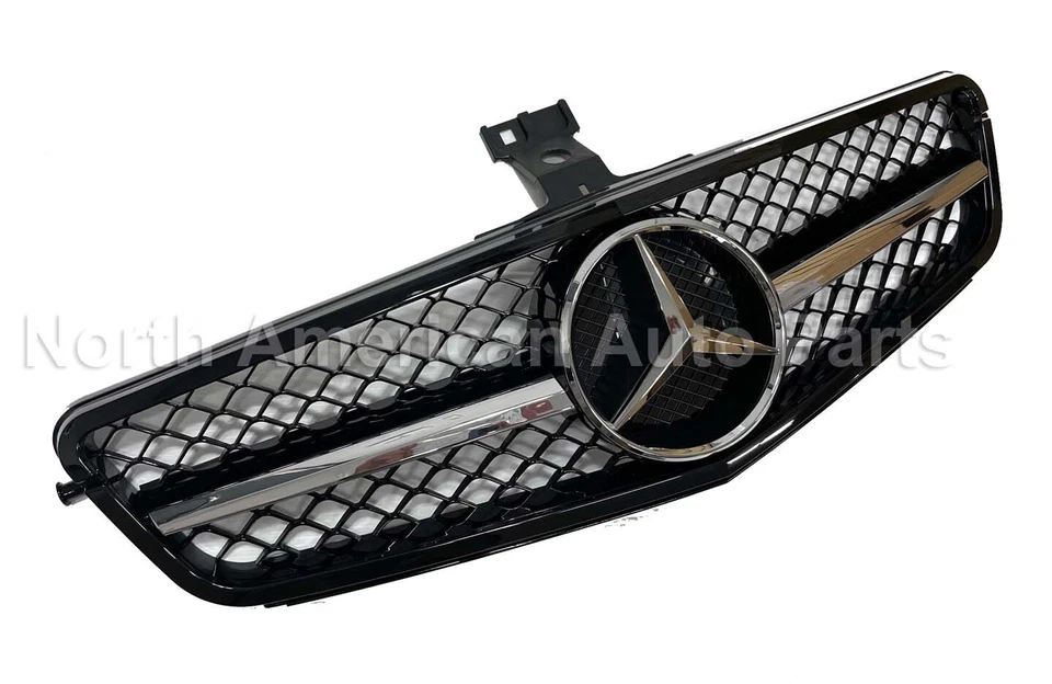 08-14 Clase C C63 Estilo Negro Rejilla Facelift C63 Parachoques C250 C300 C200 C350 Foto 4 de 4