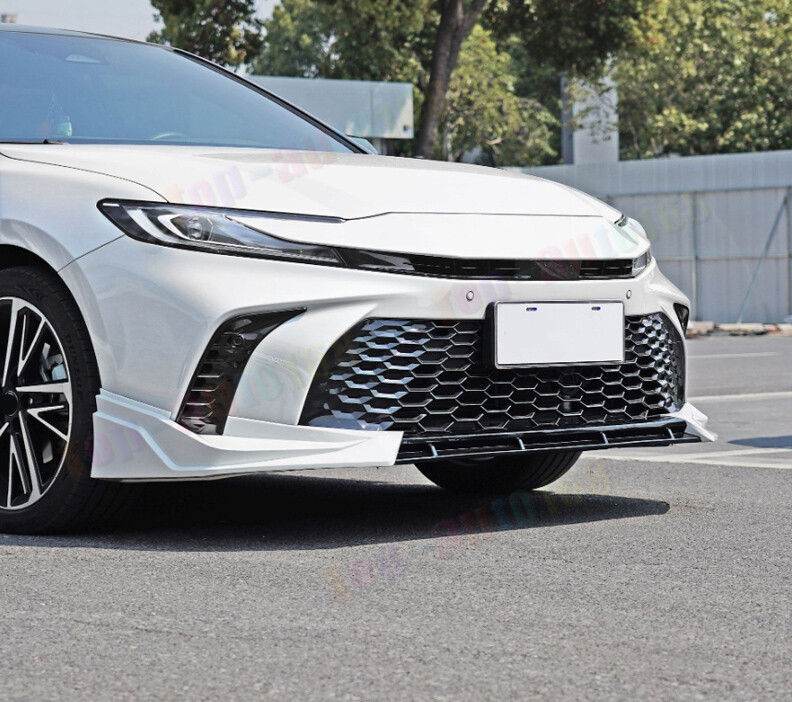 2025-2027 Toyota Camry SE/XSE Painted Black 3-Piece Front Bumper Lip Spoiler Kit – DTM Style, Sport Look