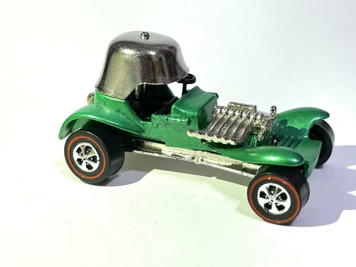 CUSTOM MADE - 1 of 1 🚨Hot Wheels Redline 1993 Red Baron  METALLIC GREEN PAINT