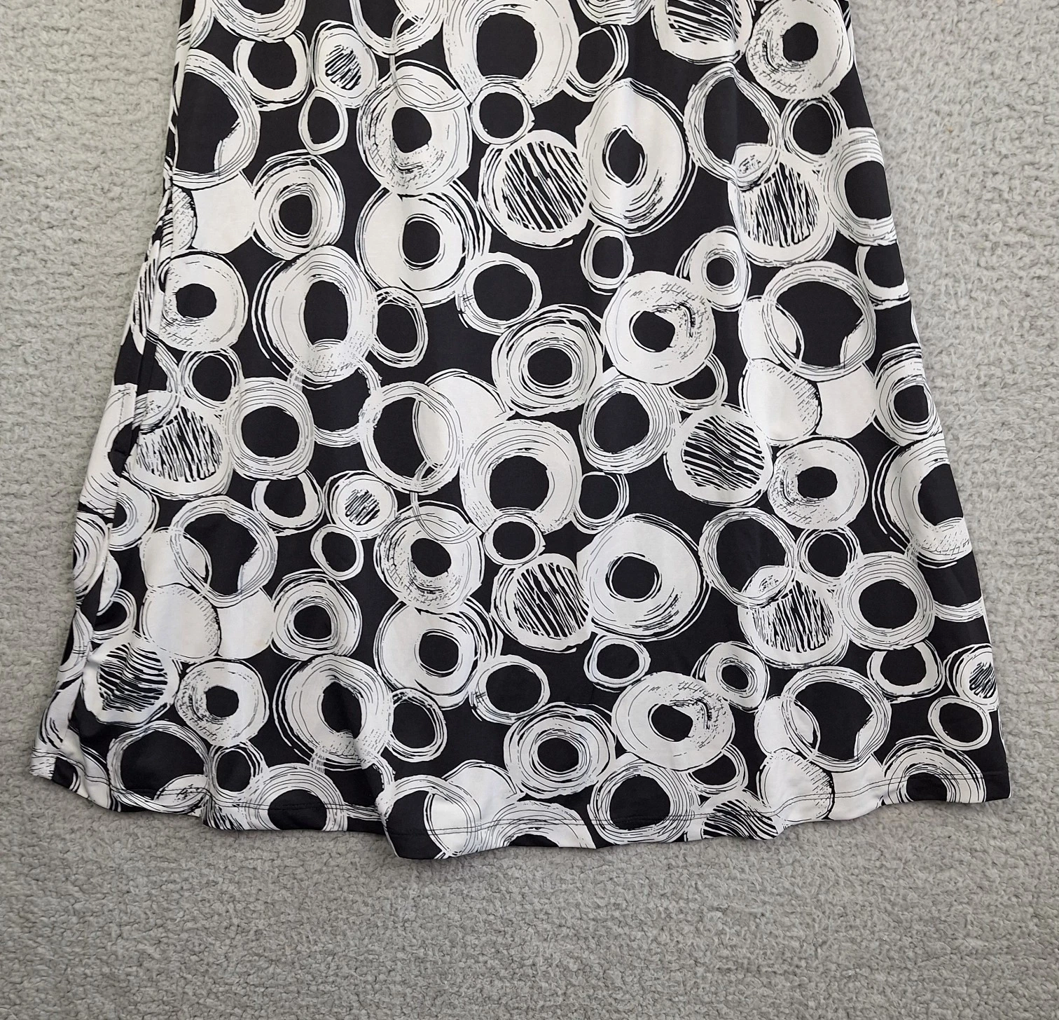 UNDERCOVER Abito J Valdi medio doppia treccia spalline tasche nascoste setoso resort