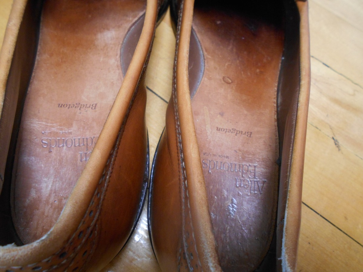Allen Edmonds Bridgeton 5069 Brown Leather Kiltie Tassel Dress Shoes Mens 10.5D Allen Edmonds Mens 9.5D Bridegton Cognac Brown Kiltie Tassel  main image 2