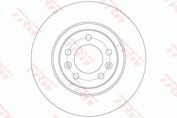 Disque de frein TRW DF6134 ventilé carbone pour PEUGEOT, pack de 2