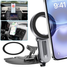 Magnetic CD Slot Phone Holder Car Mount for iPhone MagSafe Case 360  Adjustable