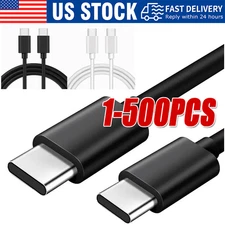 USB-C to USB C Type-C Fast Charging Data SYNC Charger Cable Cord 3/6/10FT lot