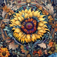 Diamond Art Club Autumnal Sunflower Diamond Painting