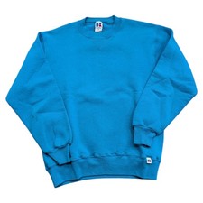 80s/90s Russell Athletic Solid Blue CrewNeck Sweatshirt