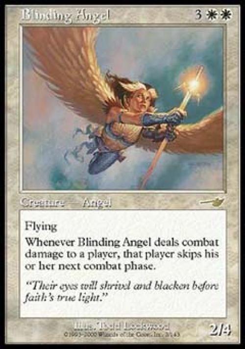 MTG English Blinding Angel NM Normal Nemesis